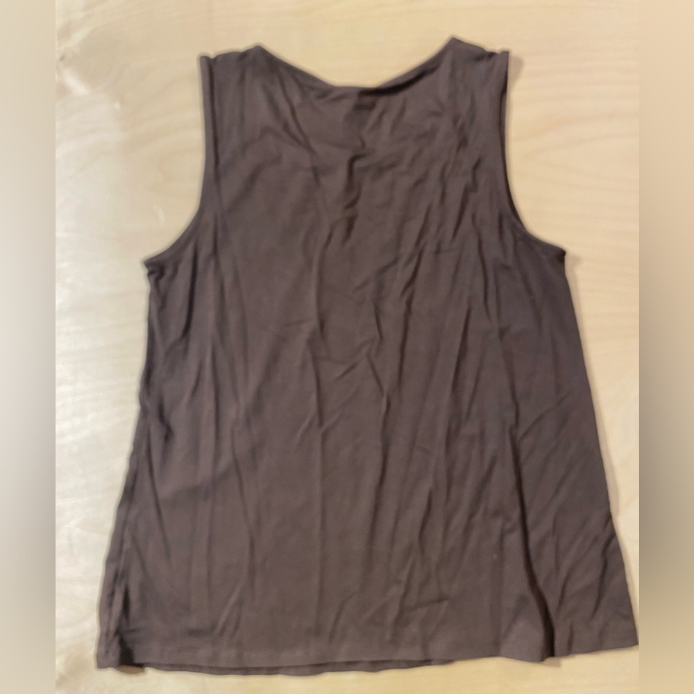 Kim Rogers Chocolate Brown Tank Top Small (QL) - Picture 5 of 7